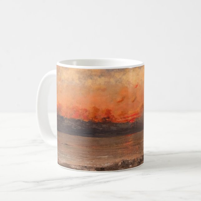Gustave Courbet - Sunset Kaffeetasse (Vorderseite Links)