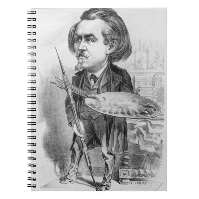 Gustave Dore (1832-83), Karikatur von 'Le Boulev Notizblock (Vorderseite)
