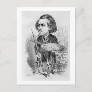 Gustave Dore (1832-83), Karikatur von 'Le Boulev Postkarte