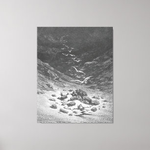 Gustave Doré - Achan wird zu Tode gesteinigt Leinwanddruck