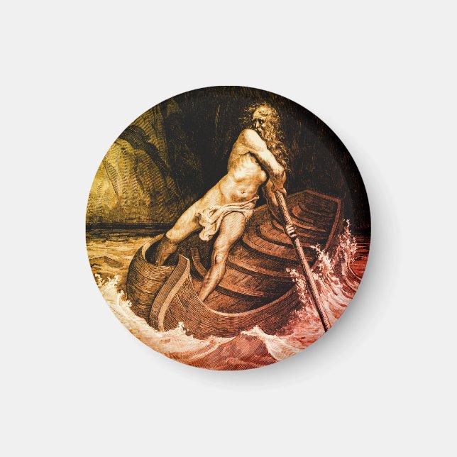 Gustave Doré - Caron Rowing/Dante's Inferno Magnet (Vorne)