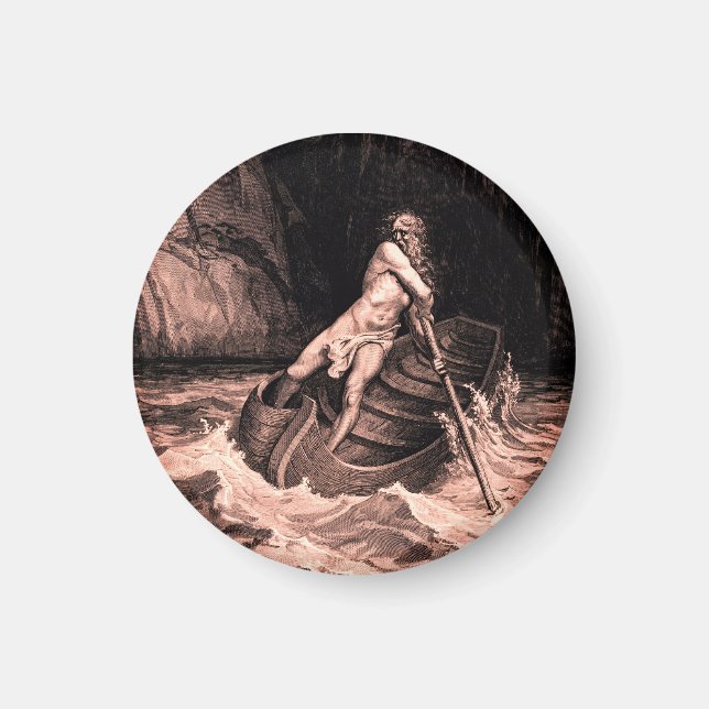 Gustave Doré - Caron Rowing/Dante's Inferno Magnet (Vorne)