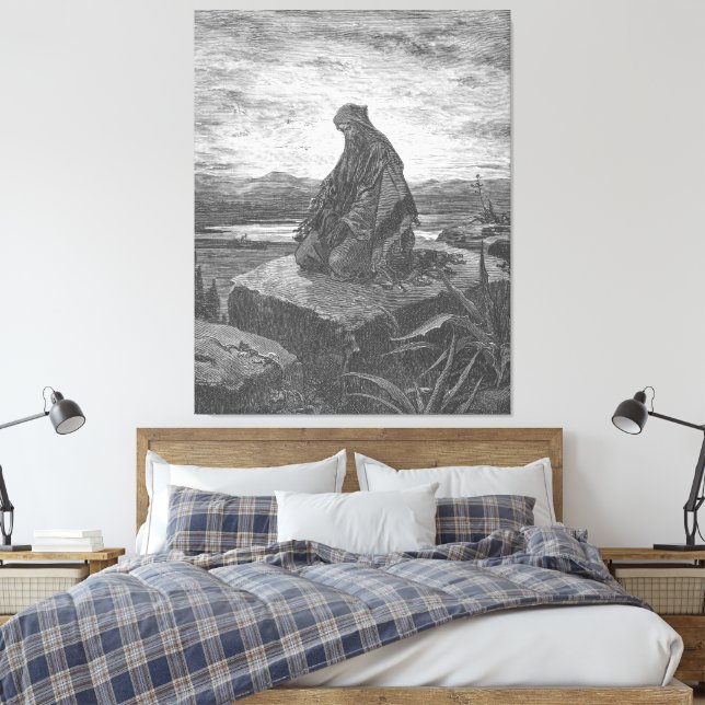 Gustave Doré - Der Prophet Jesaja Leinwanddruck (Insitu (Schlafzimmer))