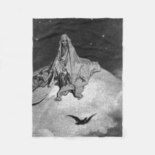 Gustave Dore - der Raven Fleecedecke