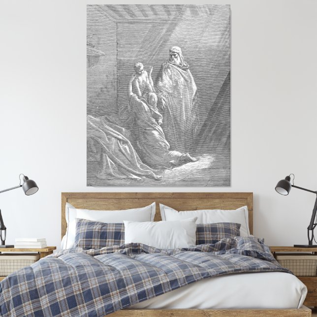 Gustave Doré - Elijah Raises the Son of the Widow  Leinwanddruck (Insitu (Schlafzimmer))