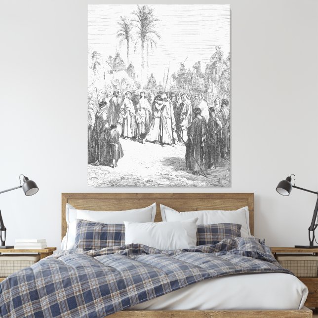 Gustave Doré - Jacob and Esau Meet Leinwanddruck (Insitu (Schlafzimmer))
