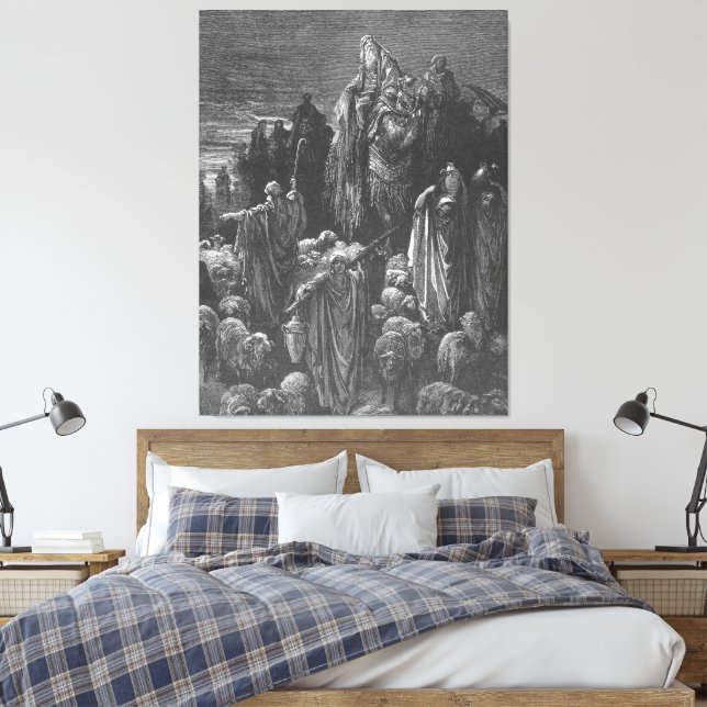 Gustave Doré - Jacob Goes to Egypt Leinwanddruck (Insitu (Schlafzimmer))
