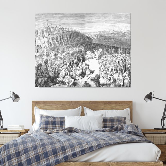 Gustave Doré - Judas Maccabeus befoe the Army of N Leinwanddruck (Insitu (Schlafzimmer))