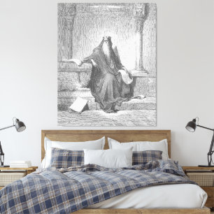 Gustave Doré - König Salomo im Alter Leinwanddruck