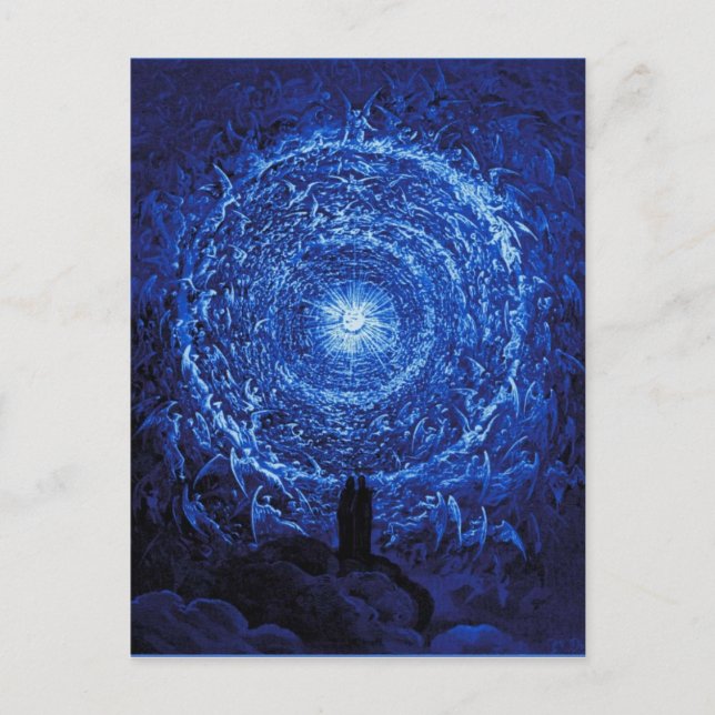 Gustave Dore La Rose blanche (bleu) Carte postale (Devant)