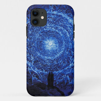 Gustave Dore le coque iphone de rose blanc (bleu)
