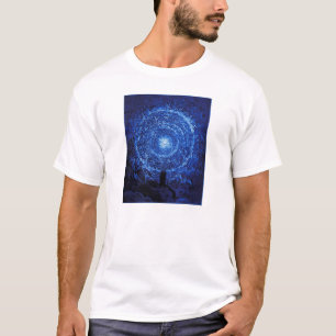 Gustave Dore le T-shirt (bleu) de rose blanc