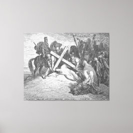 Gustave Doré - Lukas 23A Jesus kommt nach Golgota Leinwanddruck