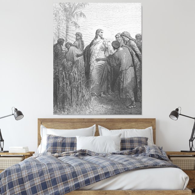 Gustave Doré - Mark 2 The Disciples Pluck Grain on Leinwanddruck (Insitu (Schlafzimmer))