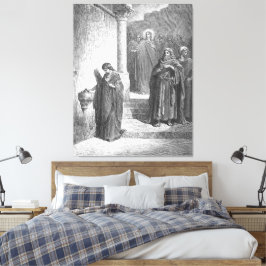 Gustave Doré - Markus 12 Die Witwe Scherflein Leinwanddruck