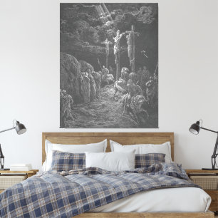 Gustave Doré - Matthäus 27C Die Kreuzigung Jesu  Leinwanddruck
