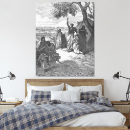 Gustave Doré - Noah verflucht Ham und Kanaan Leinwanddruck