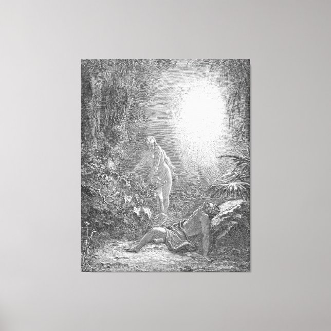 Gustave Doré - The Creation of Eve Leinwanddruck (Vorderseite)