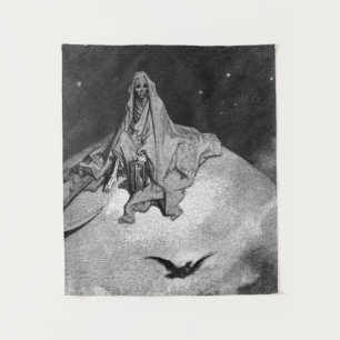 Gustave Dore - The Raven Wandteppich