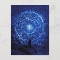 Gustave Dore The White Rose (blau) Postcard