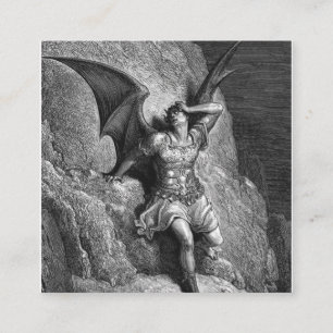 Gustave Dore Verlorenes Paradies Quadratische Visitenkarte