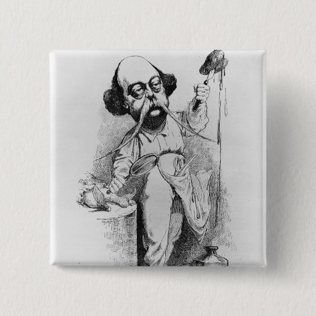 Gustave Flaubert, der Madame Bovary zergliedert Button (Vorderseite)