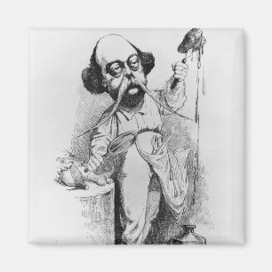 Gustave Flaubert, der Madame Bovary zergliedert Magnet