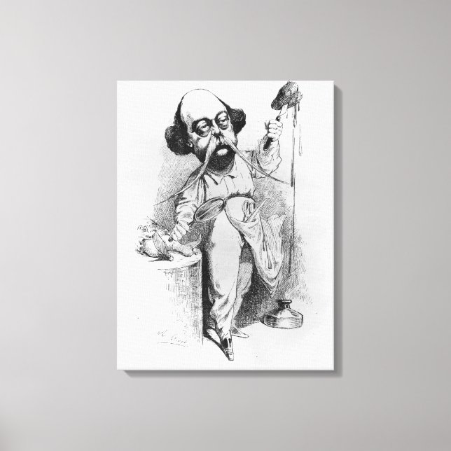 Gustave Flaubert Dissecting Madame Bovary Leinwanddruck (Vorderseite)