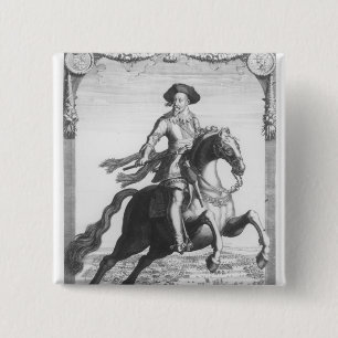 Gustavus Adolphus II, König von Schweden, an Button
