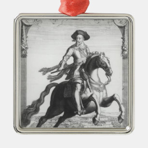 Gustavus Adolphus II, König von Schweden, an Ornament Aus Metall