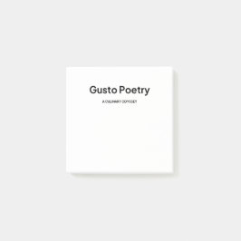 Gusto Poetry Logo Post-it Klebezettel