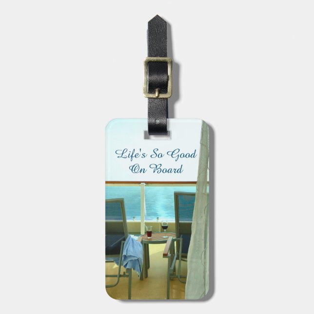 Gut an Bord Vrt personalisiert Gepäckanhänger (Vorderseite vertikal)