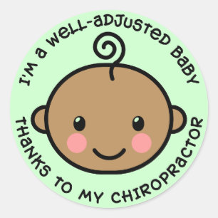 Gut angepasste Chiropraktikum-Aufkleber Runder Aufkleber