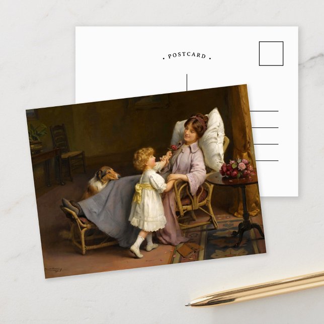 Gut auf dem Mend | Arthur John Elsley Postkarte (Von Creator hochgeladen)