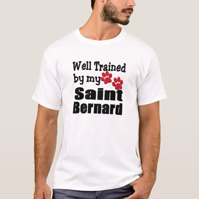 Gut ausgebildeter Saint Bernard T-Shirt (Vorderseite)