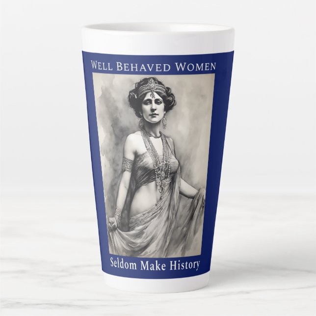 Gut Benachteiligte Frauen machen selten Geschichte Milchtasse (Vorderseite)
