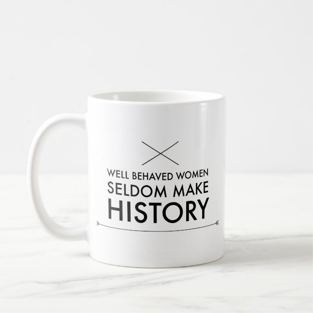 Gut benommen Frauen Kaffeetasse (Links)