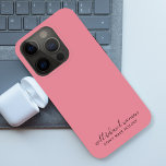 Gut benommen Frauen machen Geschichte nicht rosa Case-Mate iPhone Hülle<br><div class="desc">Einfaches,  stilvolles "Well Behaved Women Don't Make History" inspirierendes Zitat-Design mit moderner Schrift-Typografie in minimalistischem Design,  inspiriert durch die Ermächtigung der Frau auf einem niedlichen hübschen,  duskischen,  rötlich-rosa Hintergrund. Der Text kann leicht angepasst werden,  um Ihren eigenen Namen oder einen eigenen Slogan für das perfekte Erziehungsgeschenk hinzuzufügen! #feminism #girlpower</div>