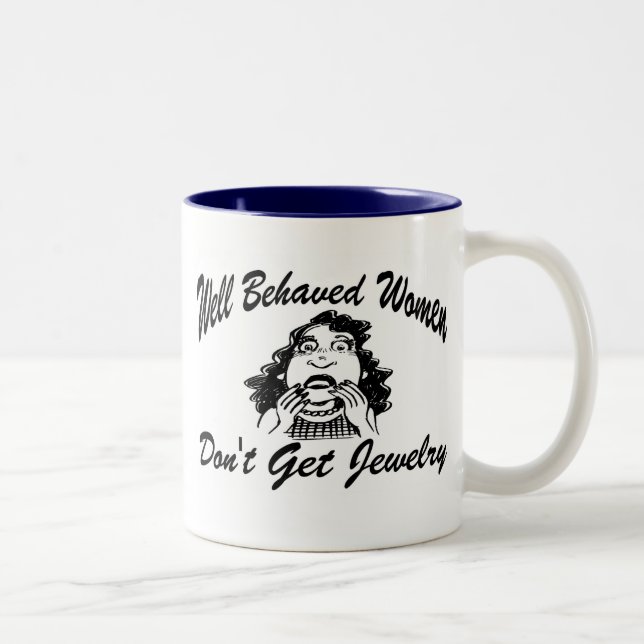 Gut benommen Frauen Zweifarbige Tasse (Rechts)