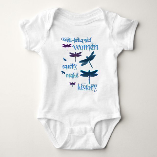 Gut-benommene Libellen Baby Strampler (Vorderseite)