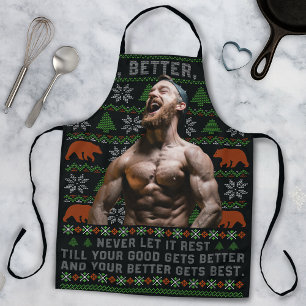 Gut Besser Am besten Hässliche Weihnachts-Fotos an Schürze