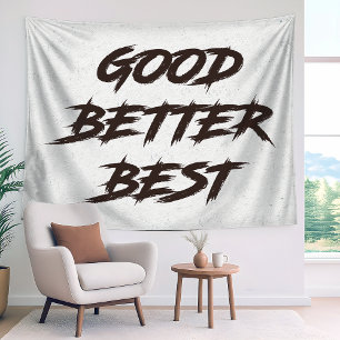 Gut Besser Am Besten Niemals Aufhören Wandteppich