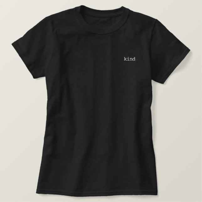 Gut - besticktes T-Shirt (Design vorne)