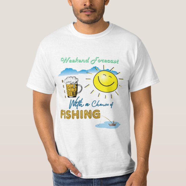 GUT! Bier und Fischerei - T - Shirt am Wochenende (Vorderseite)
