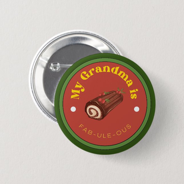 GUT! Button - Meine Oma ist Fab-Ule-Ous (Vorne & Hinten)
