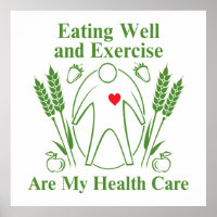 Gut essen und Übung sind meine Gesundheitsfürsorge