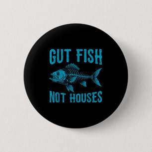 Gut Fisch Nicht Häuser, Küsten Naturschutz Ozean L Button