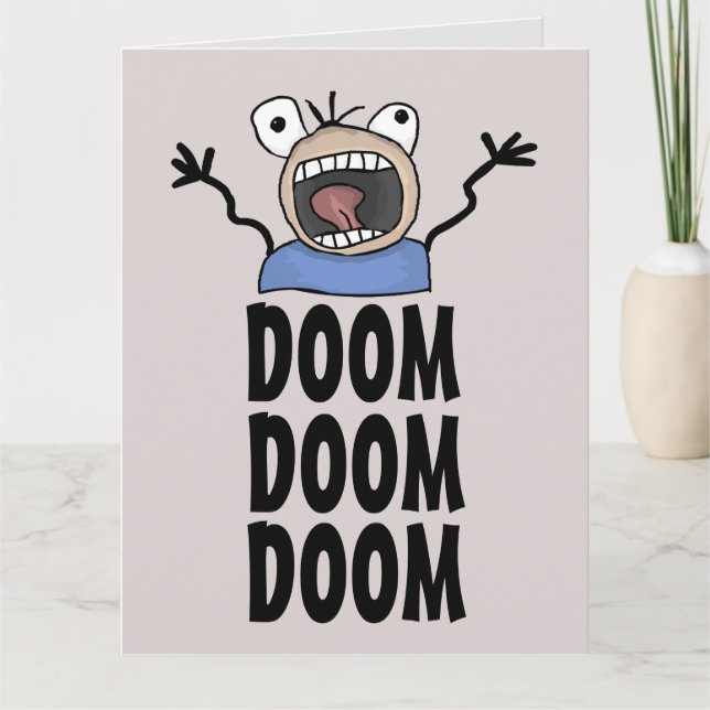 GUT GEBURTSTAG CARDTOON DOOM! MACHEN! BIG-Karte Karte (Vorderseite)