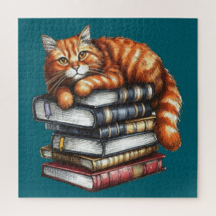 Gut gelesen Tabby Katze; Buch Würmer Geschenke