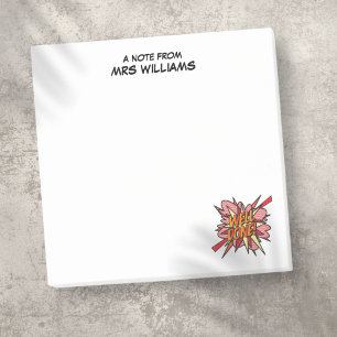 GUT GEMACHT Benutzerdefinierter Name Spaß Retro-Co Post-it Klebezettel